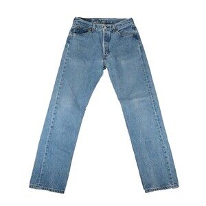 Vtg Levis 501 XX Jeans 29x29.5 Light Wash Button Fly WPL 423 Selvedge High Rise